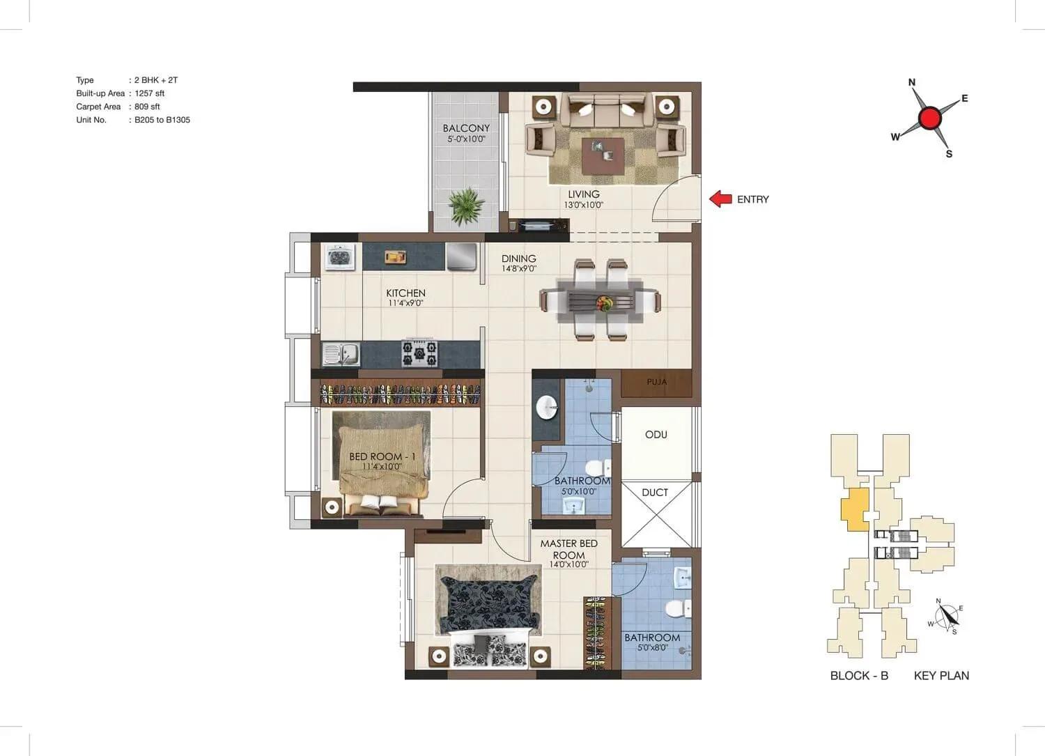 Casagrand Northern Star apartments floor plan