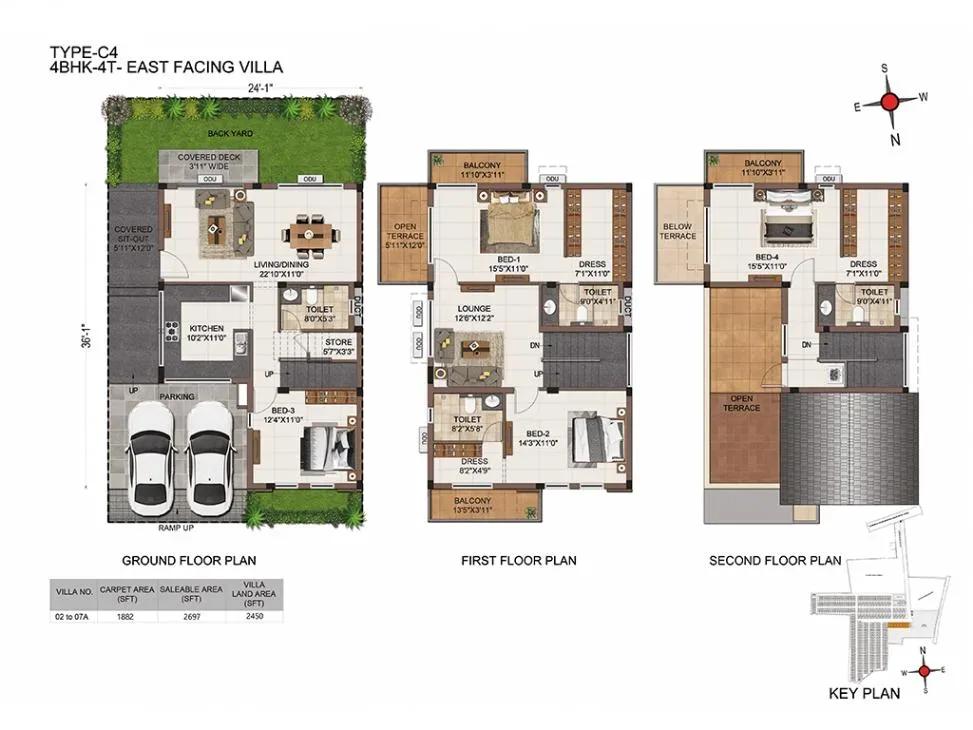 Casagrand Platinum Villas floor plan