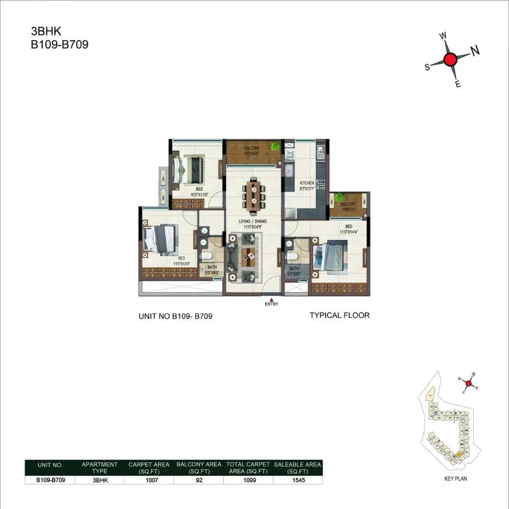 Casagrand Promenade Apartments floor plan