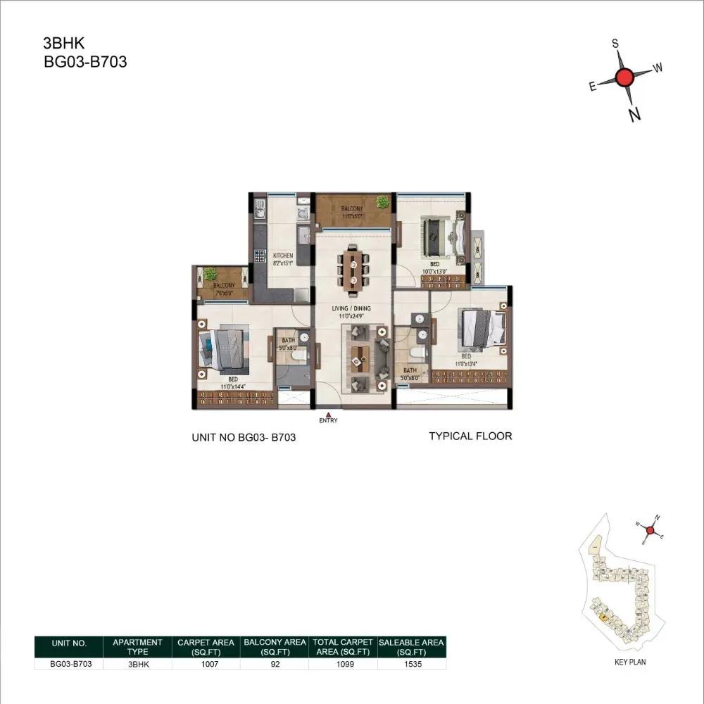Casagrand Promenade Apartments floor plan