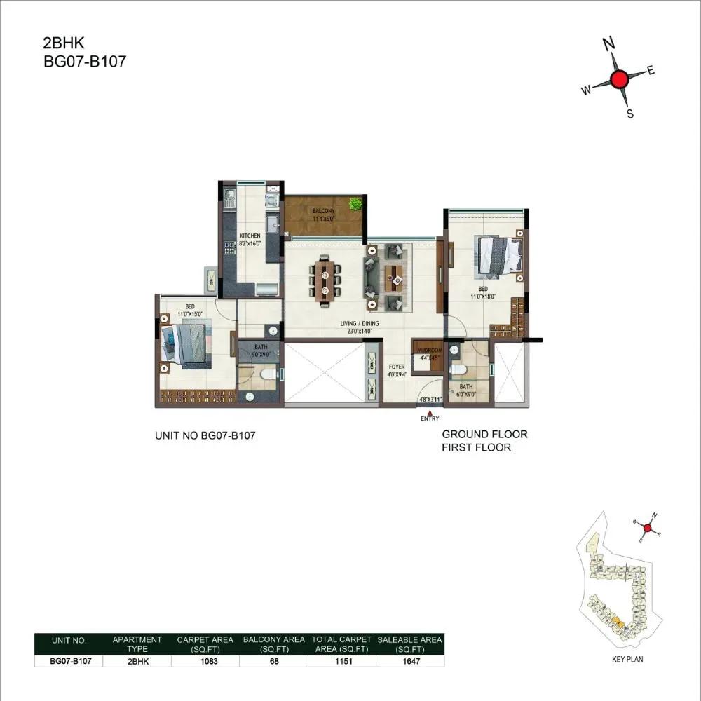 Casagrand Promenade Apartments floor plan