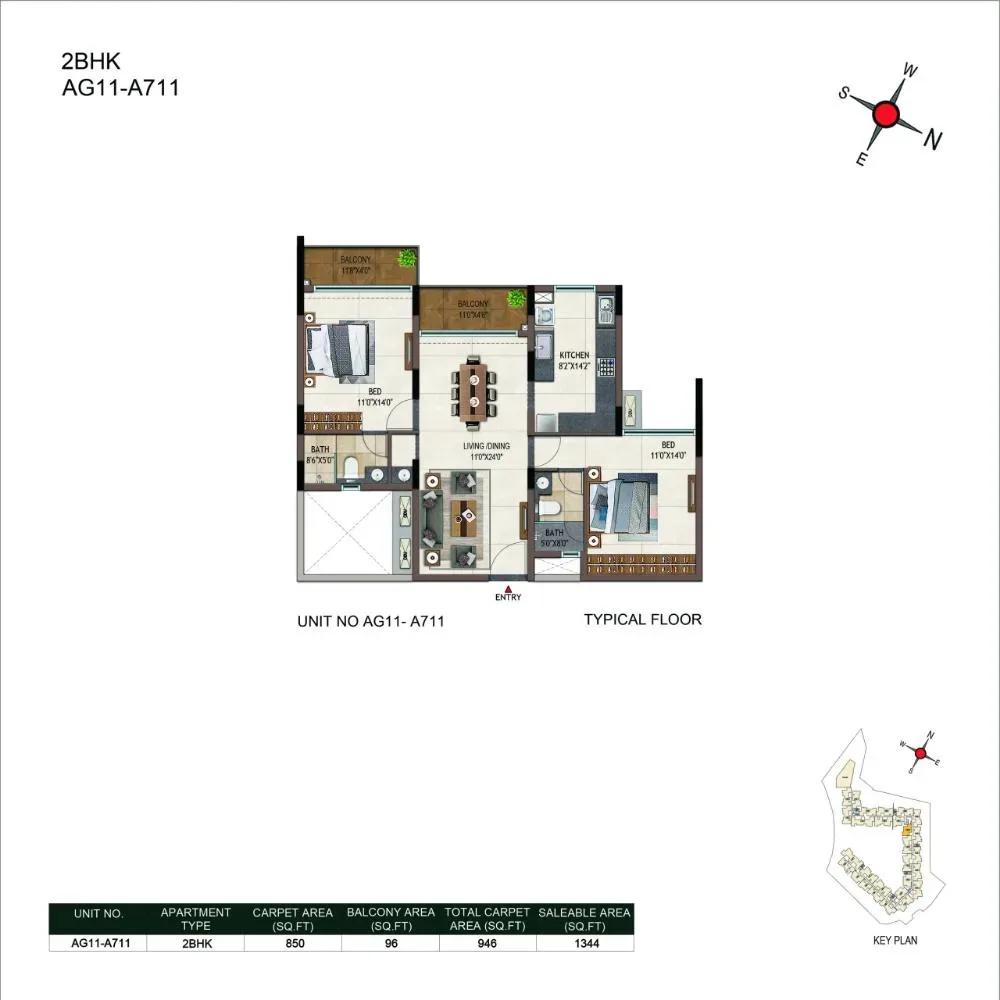 Casagrand Promenade Apartments floor plan