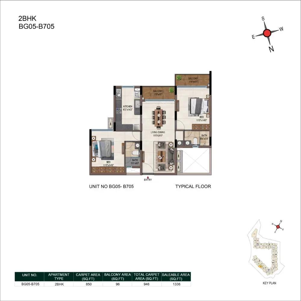 Casagrand Promenade Apartments floor plan