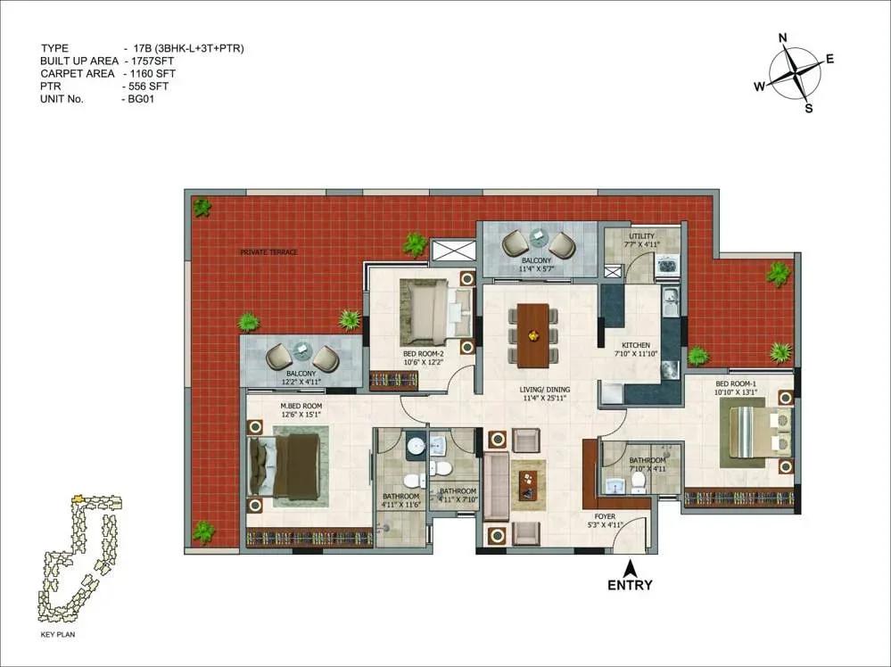 CasaGrand Royce apartments floor plan