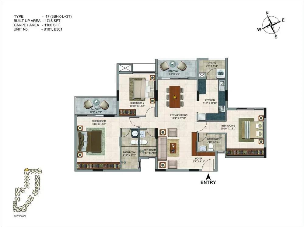 CasaGrand Royce apartments floor plan