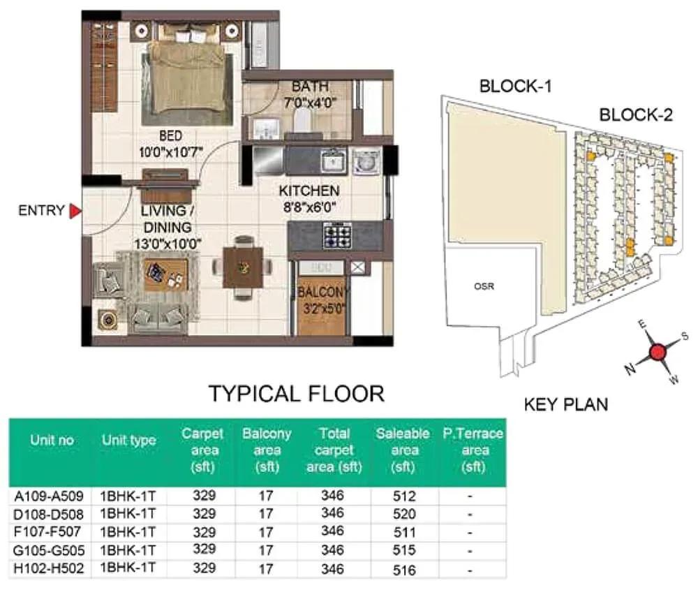 Casagrand SouthBrooke floor plan