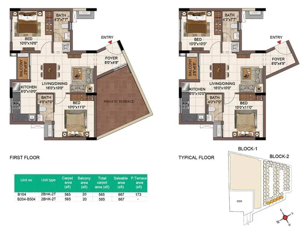 Casagrand SouthBrooke floor plan
