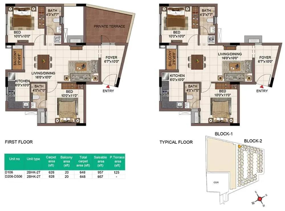 Casagrand SouthBrooke floor plan