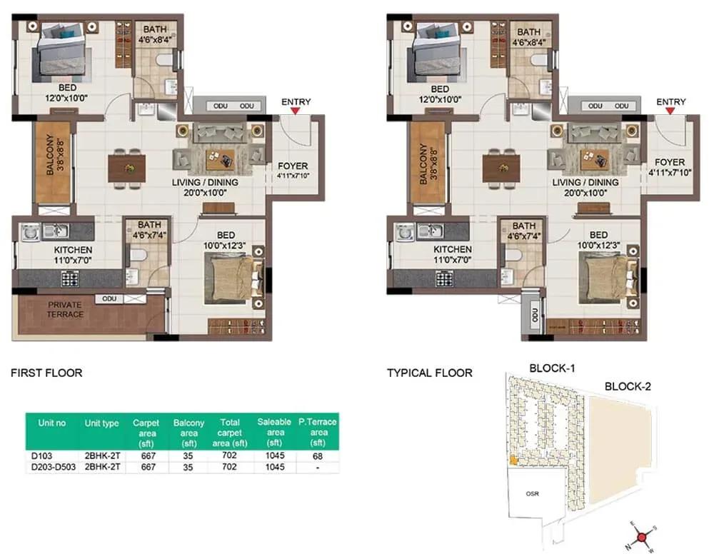 Casagrand SouthBrooke floor plan