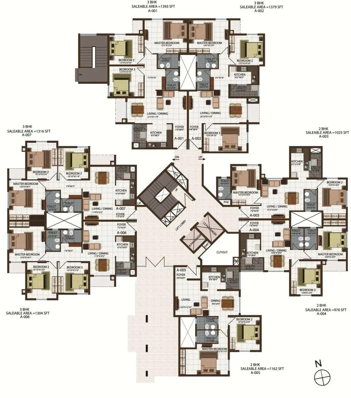 Century Indus apartments floor plan