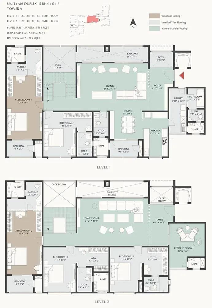 DNR Highline apartments floor plan