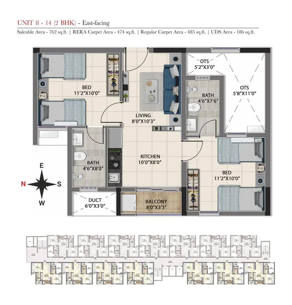 DRA Truliv apartments floor plan
