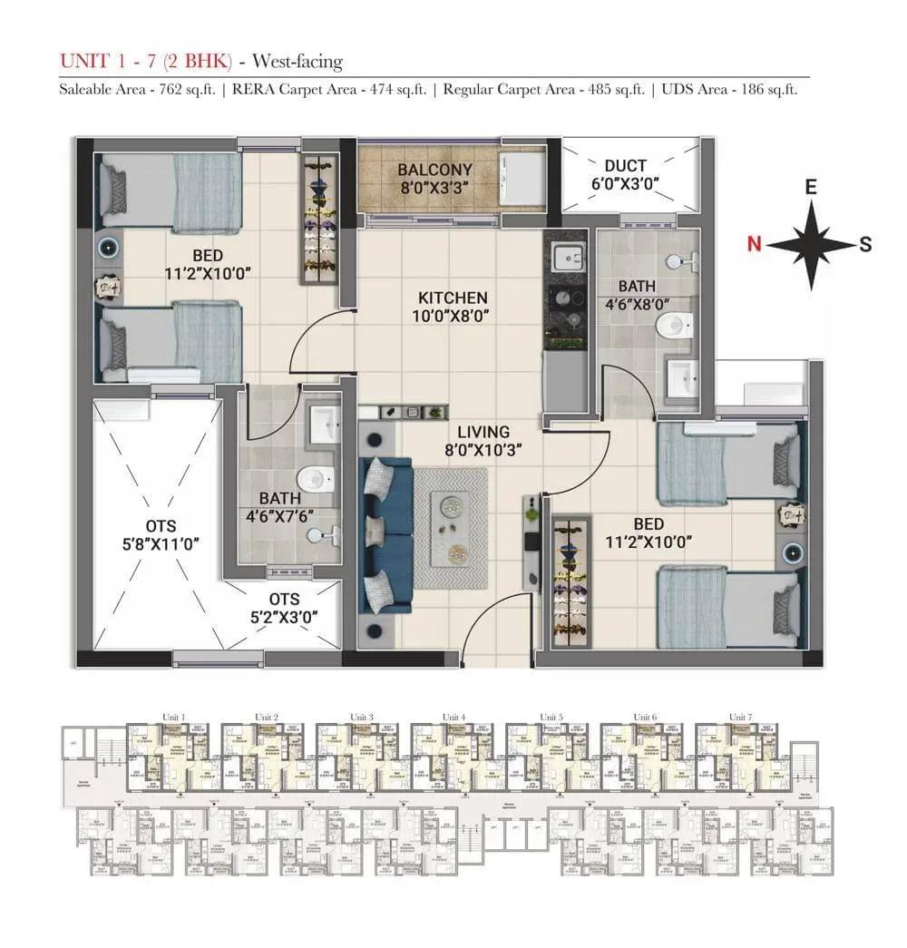 DRA Truliv apartments floor plan