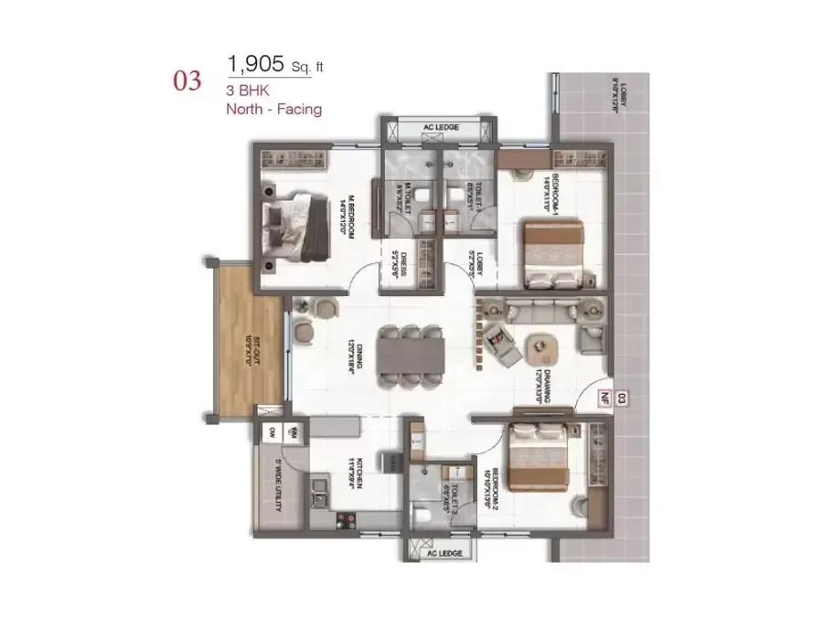 DSR CIEL apartments floor plan