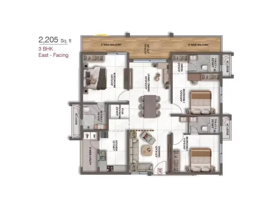 DSR CIEL apartments floor plan