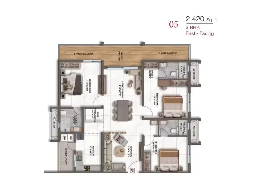 DSR CIEL apartments floor plan