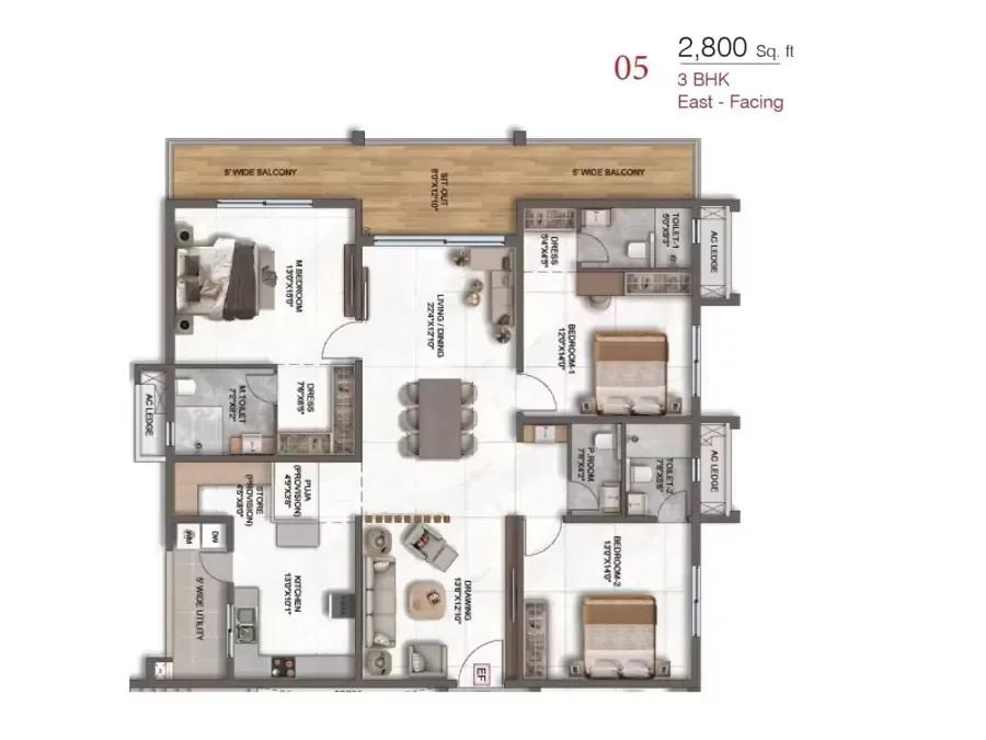 DSR CIEL apartments floor plan