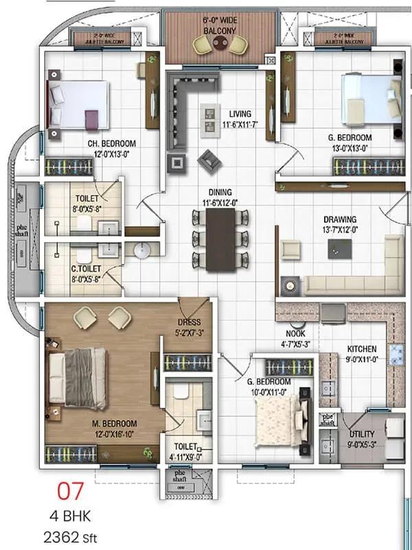 DSR Evoq Apartments apartments