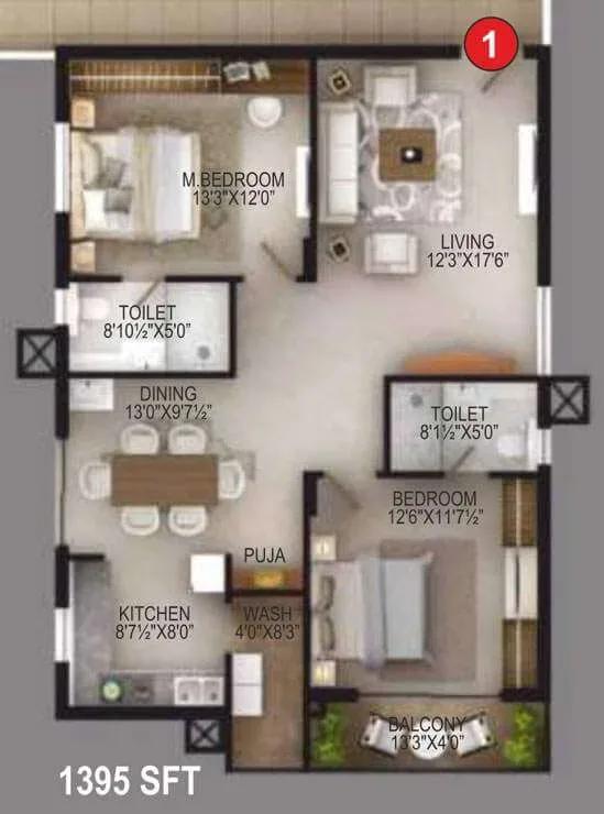 EIPL Apila apartments floor plan