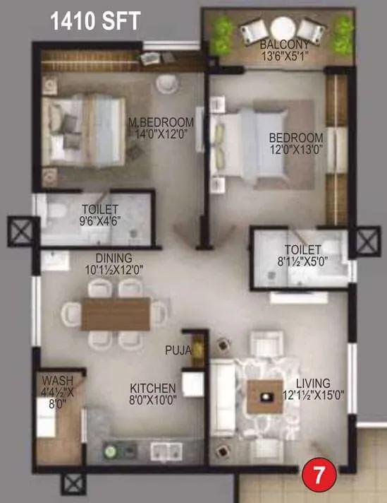 EIPL Apila apartments floor plan