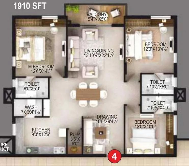 EIPL Apila apartments floor plan