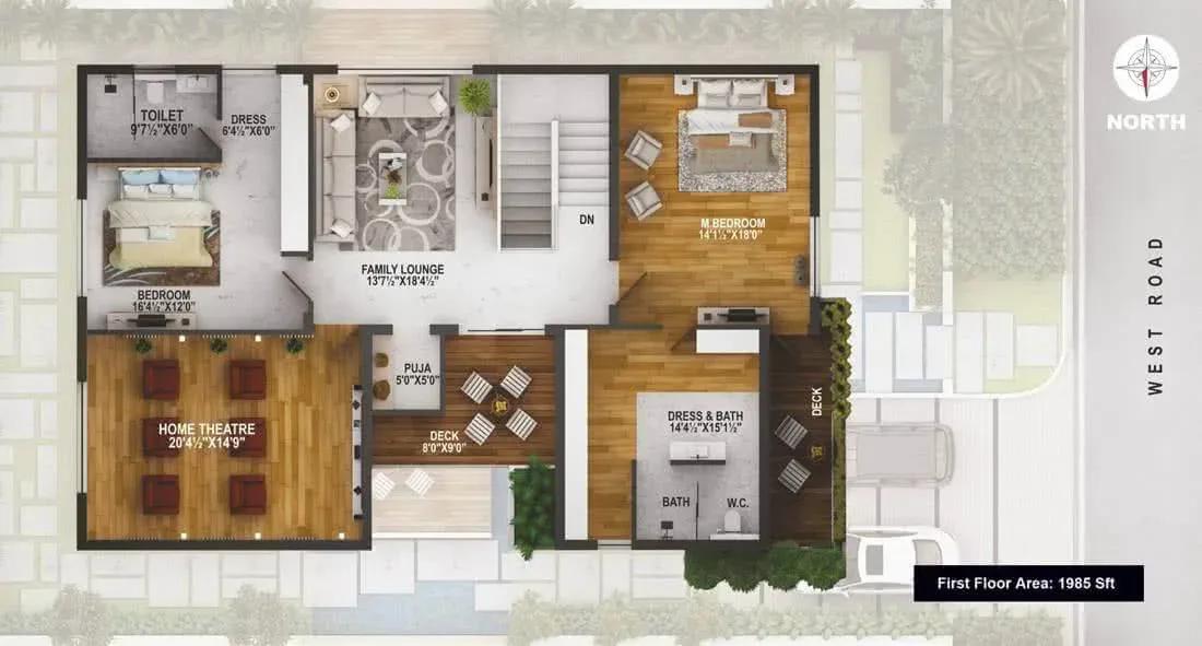EIPL La Paloma Villas villas floor plan