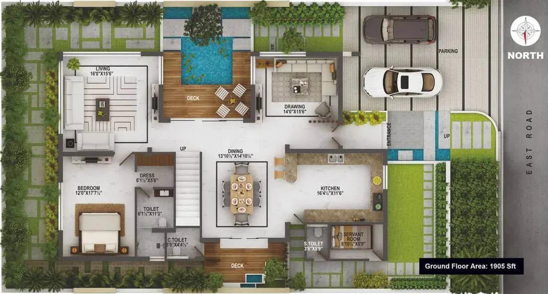 EIPL La Paloma Villas villas floor plan