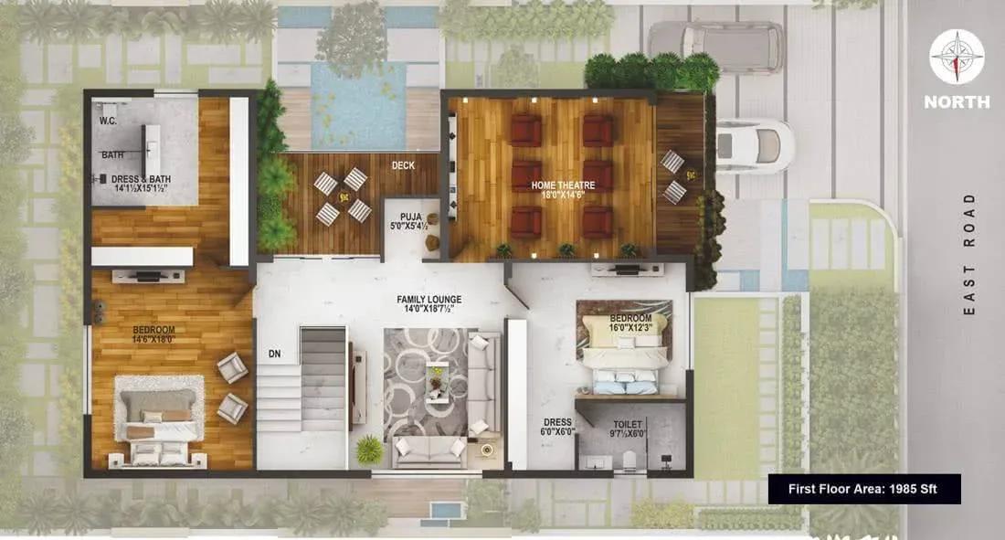 EIPL La Paloma Villas villas floor plan
