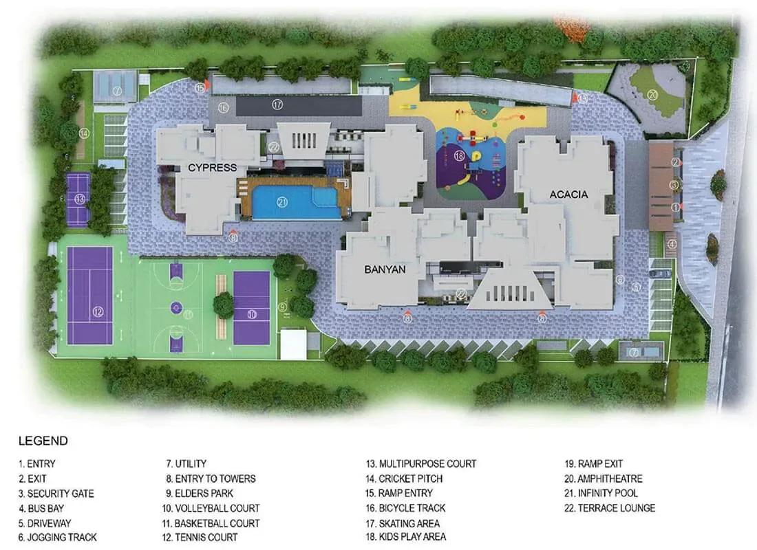 Enessen Estates & Prime One Corp Centreo apartments master plan