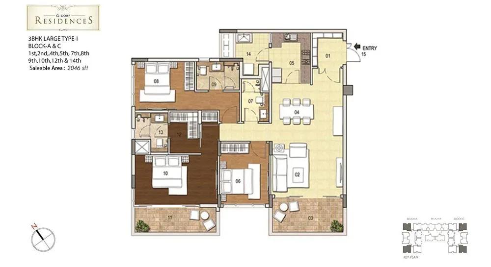 G Corp Residences apartments