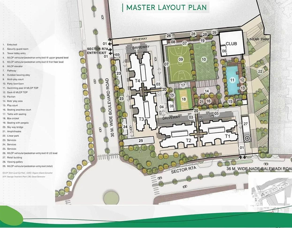 Godrej Green Cove apartments master plan