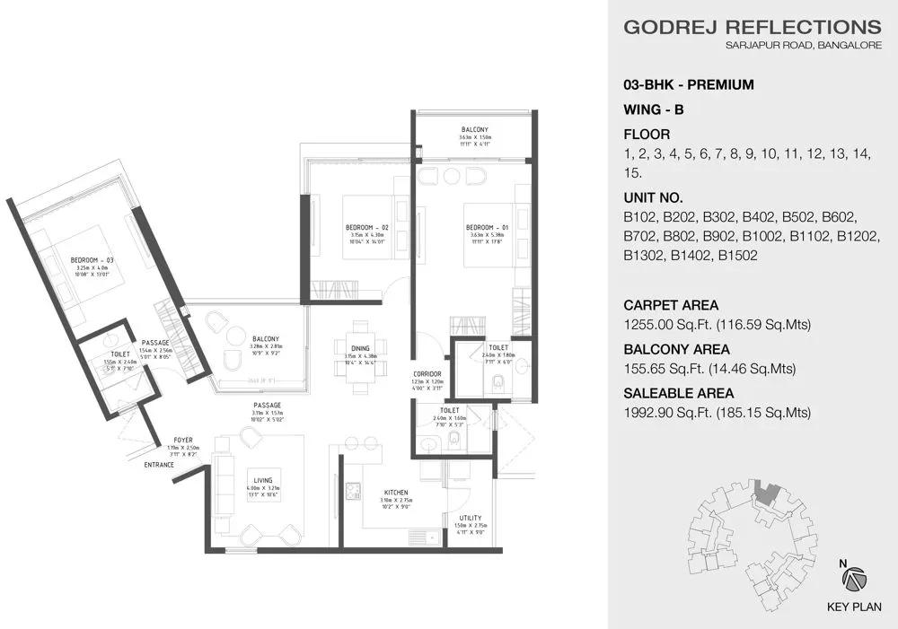 Godrej Reflections floor plan