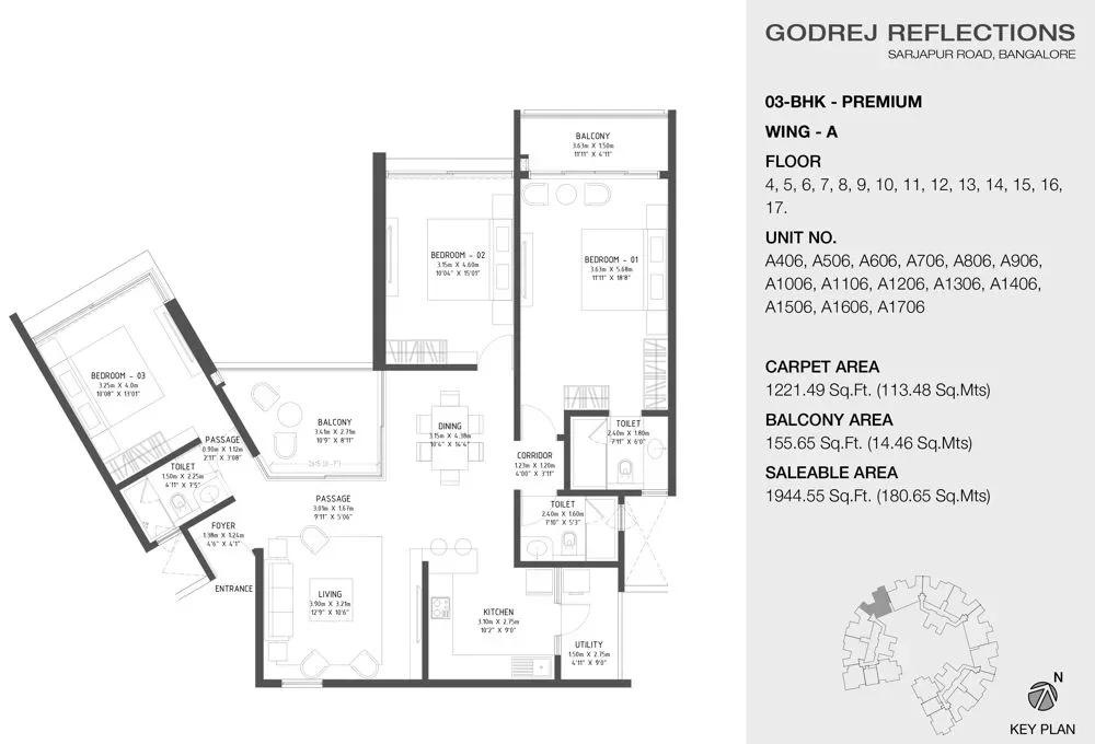 Godrej Reflections floor plan