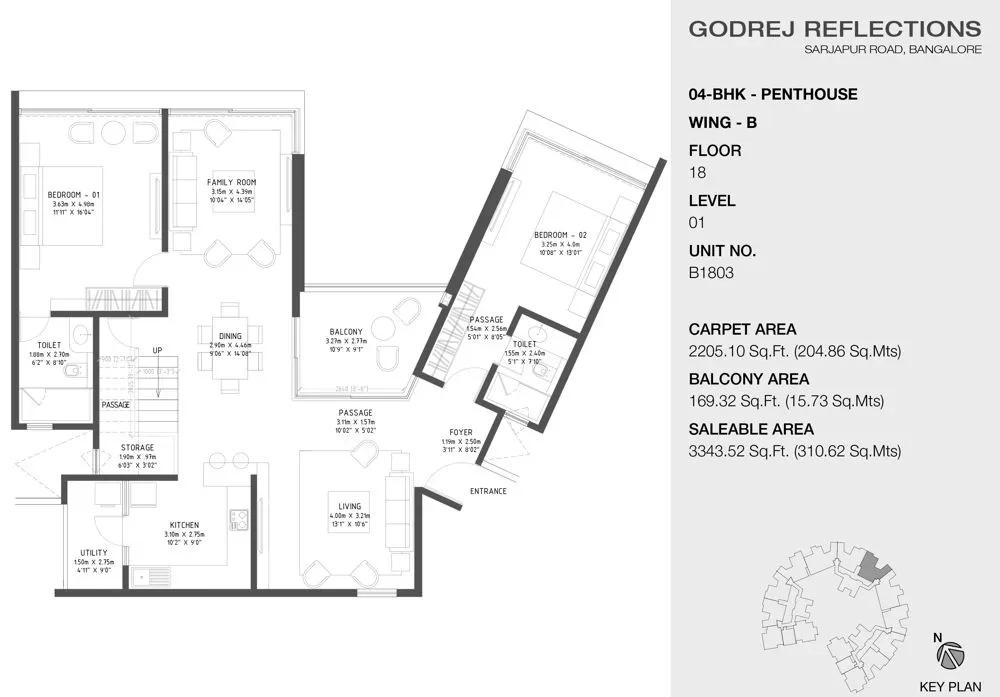 Godrej Reflections floor plan