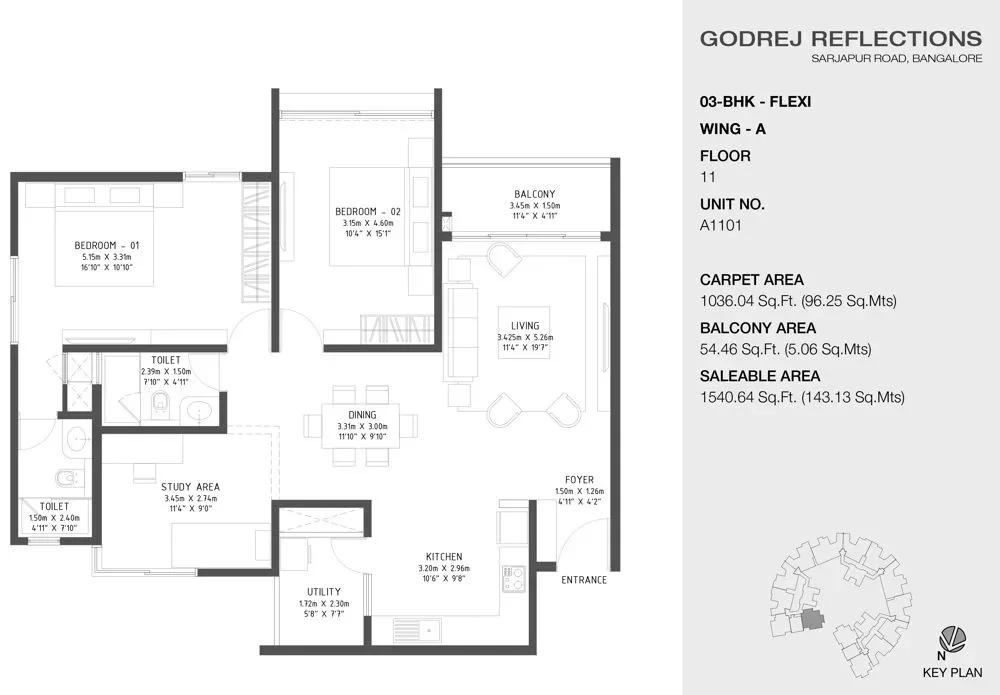 Godrej Reflections floor plan