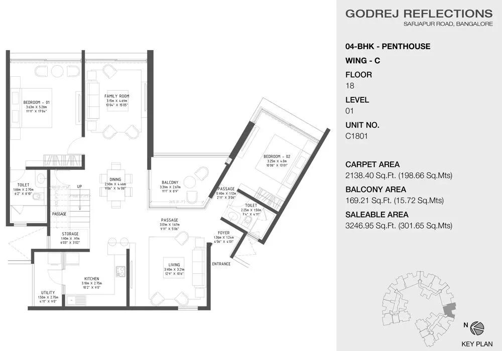 Godrej Reflections floor plan