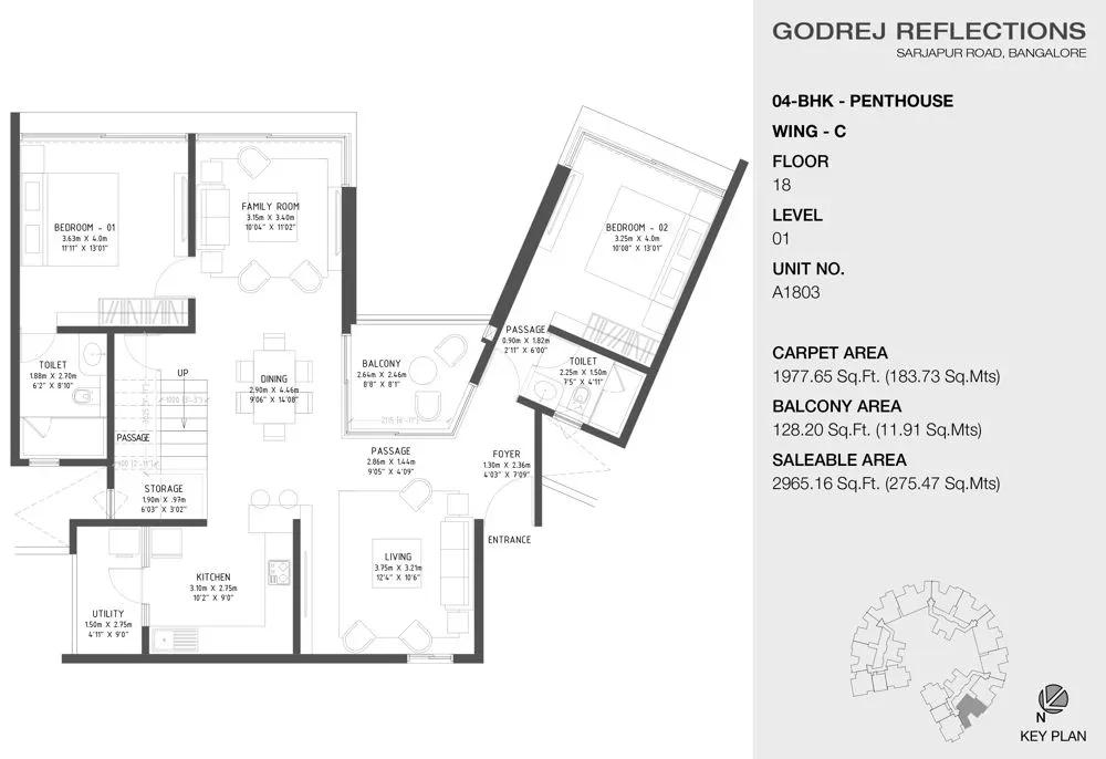 Godrej Reflections floor plan