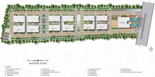 Golden Hanging Gardens apartments master plan