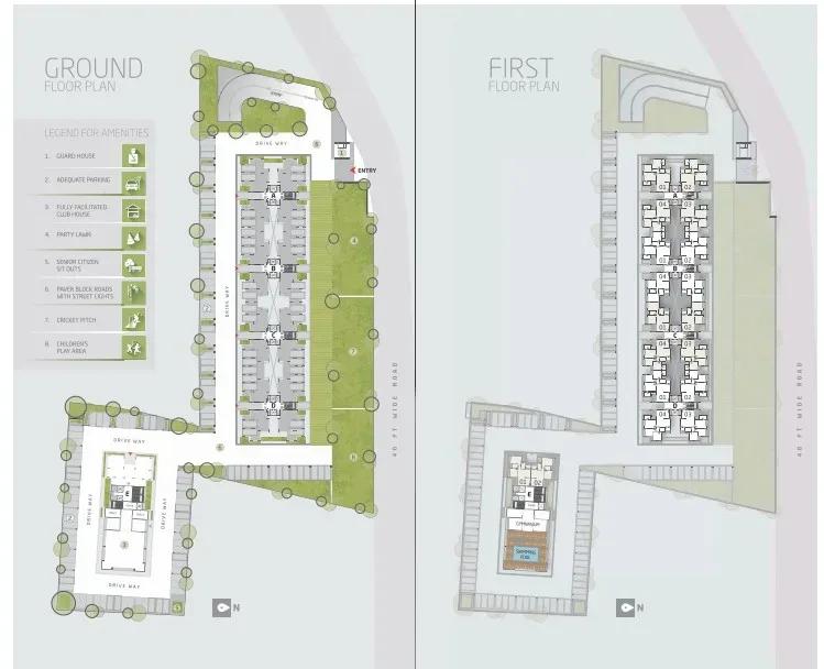 Goyal Orchid Greens apartments master plan