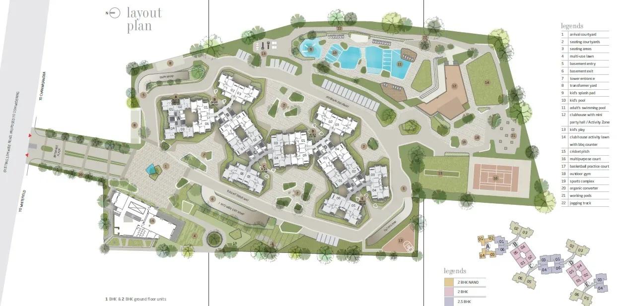 Goyal Orchid Whitefield apartments master plan