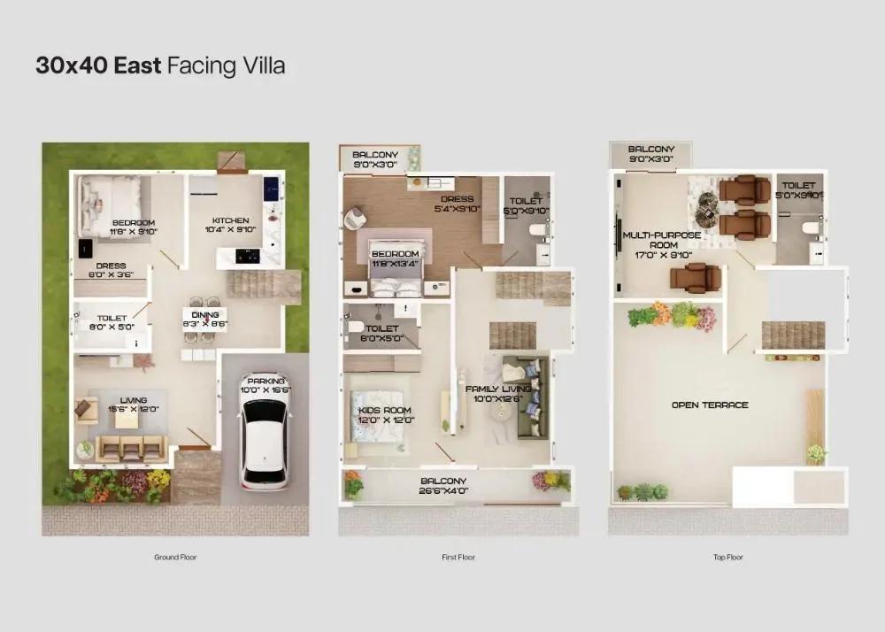 Grand La Palazzo Villas floor plan