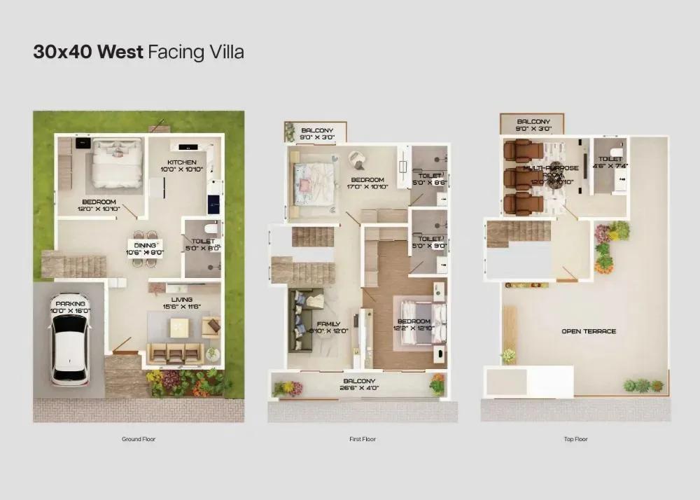 Grand La Palazzo Villas floor plan