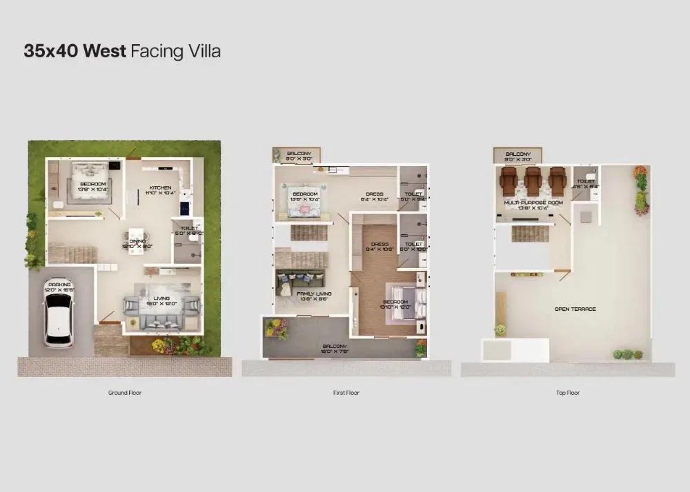 Grand La Palazzo Villas floor plan