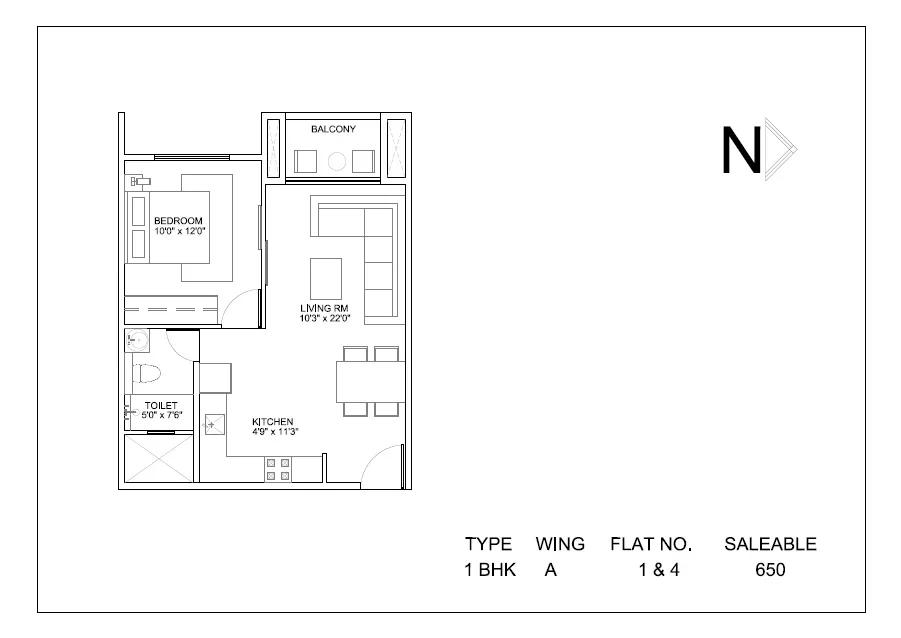 Hiranandani Glen Classic apartments floor plan