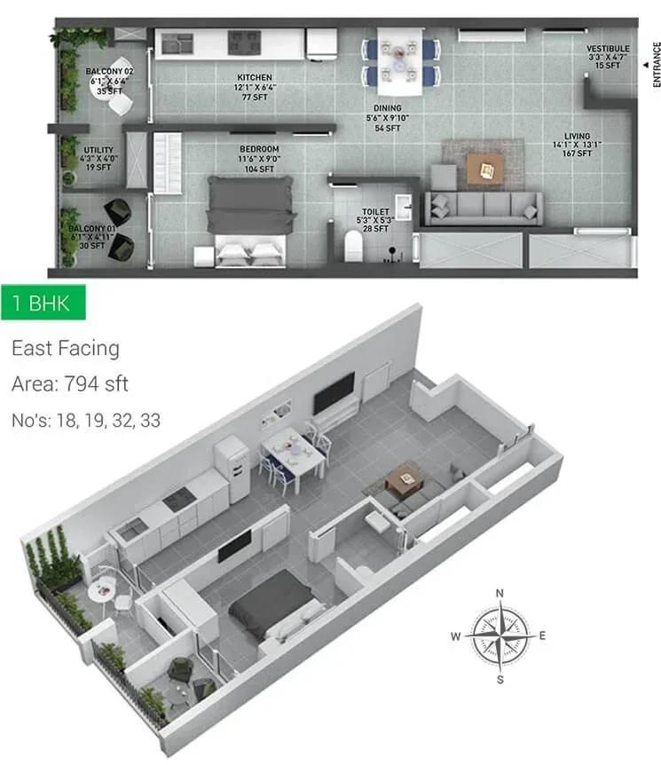 Incor Lake City apartments floor plan