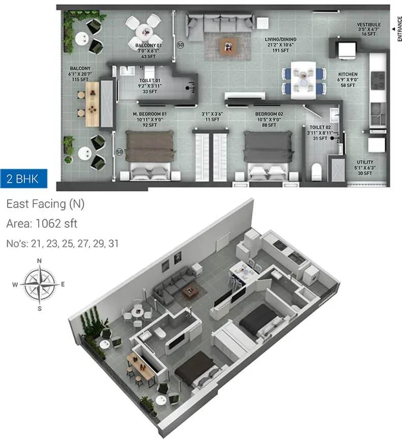 Incor Lake City apartments floor plan