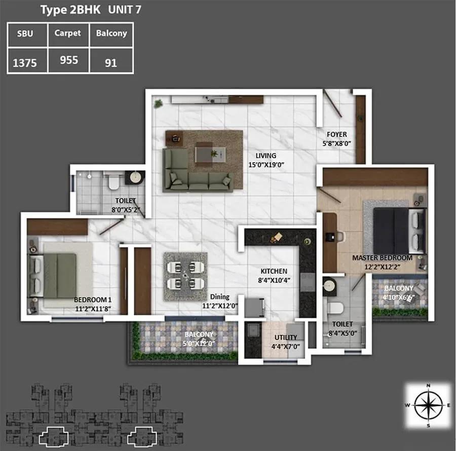 Keya Spring floor plan