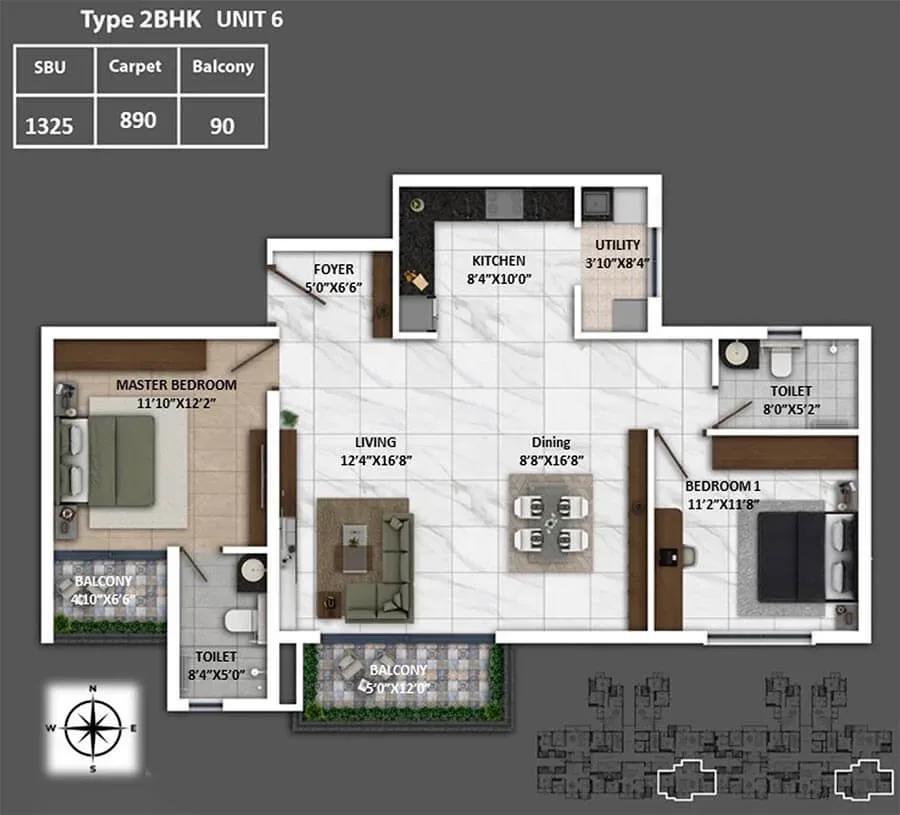 Keya Spring floor plan