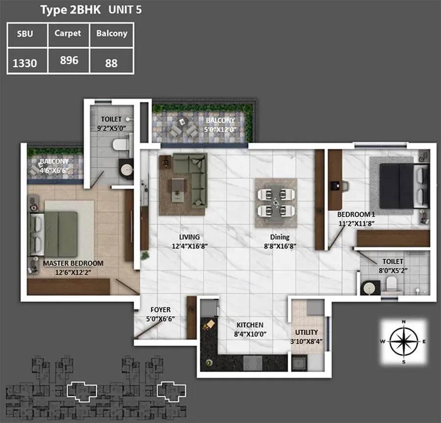 Keya Spring floor plan