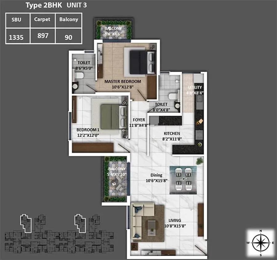 Keya Spring floor plan